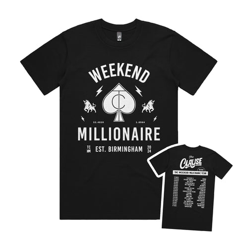 The Clause Weekend Millionaire Tour Tee